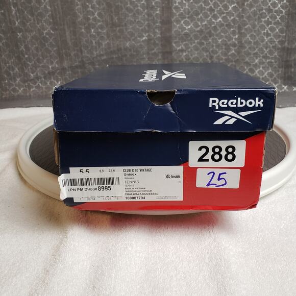 Reebok Club C 85 Vintage Unisex 5 White Leather Tennis Shoes 36.5 EUR Retrocore - Picture 10 of 10